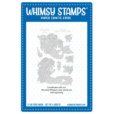 Whimsy Stamps NoFuss Masks - Mermaid Whispers